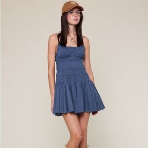 Sleeveless Smocked Torso Mini Romper